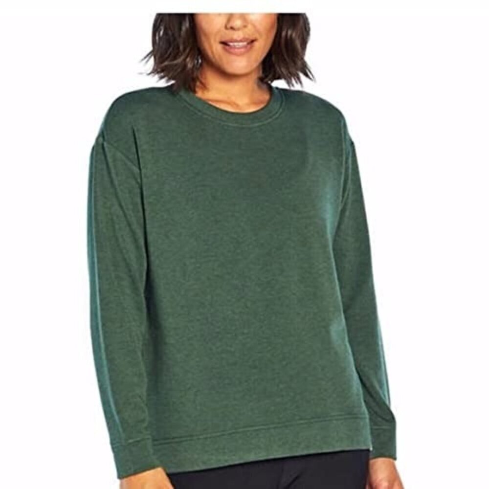 Orvis Cozy Green Pullover Sweatshirt Stretch Hiking Camping Outdoors XXL